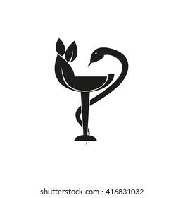 Medical snake icon