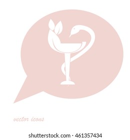 Medical snake icon