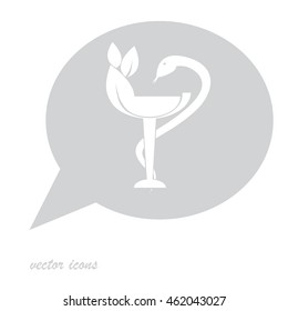 Medical snake icon