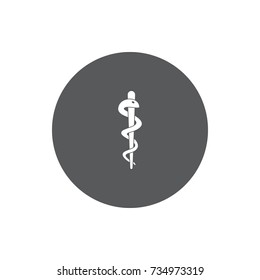 medical snake symbol icon. Health Care Vector illustration