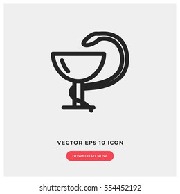 Medical snake vector icon