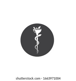 medical snake vector icon illustration design