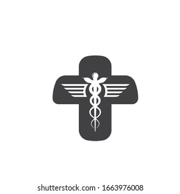 medical snake vector icon illustration design