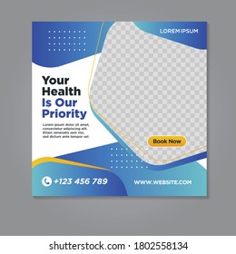 Medical social media banner template