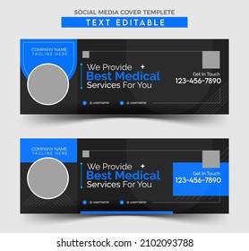 Medical social media facebook cover design