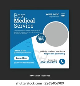 Medical Social Media Post Banner Template
