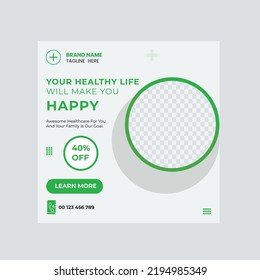 medical social media post template