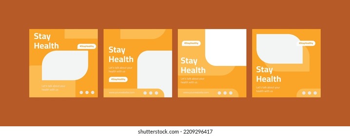 Medical Social Media Post Template, Editable Healthcare Social Media Banner Template. Social media post design free vector. Anyone can use This Design Easily,Banner,Poster,Instagram story	