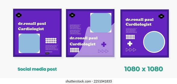 medical social media post template