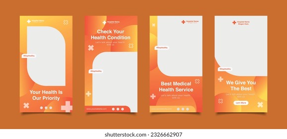 Medical Social Media Post Template, Editable Healthcare Social Media Banner Template. Social media post design free vector. Anyone can use This Design Easily,Banner,Poster,Instagram story	