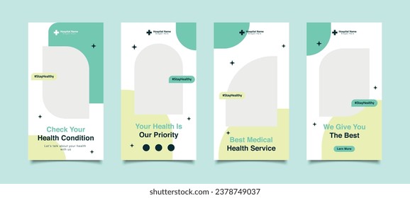 Plantilla de publicación de medios sociales médicos, plantilla editable de banner de medios sociales de salud. Vector libre de diseño de publicaciones en medios sociales. Cualquiera puede usar este diseño fácilmente, pancarta, afiche, historia