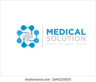 designs de logotipo de solução médica para logotipo de serviço de saúde