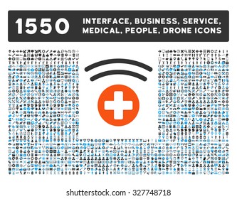 Medical Source and other web interface, business tools, people poses, medical service vector icons. Style is flat symbols, bicolored, rounded angles, white background.