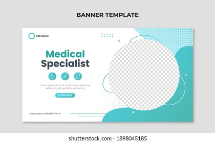Medical specialist web banner template