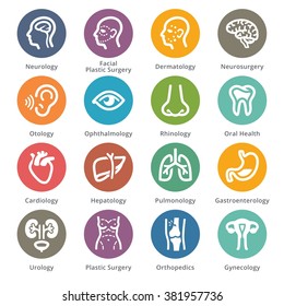 Medical Specialties Icons Set 1 - Sympa Series | Dots