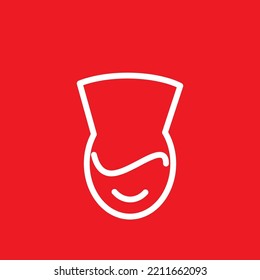 Medical staff icon, graphic resource template, vector illustration.