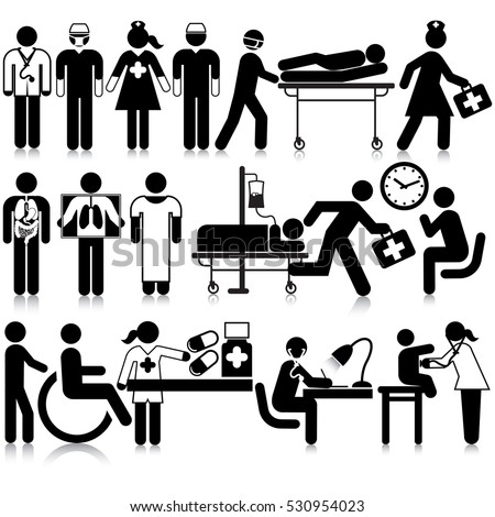 Medical Staff Icon Set