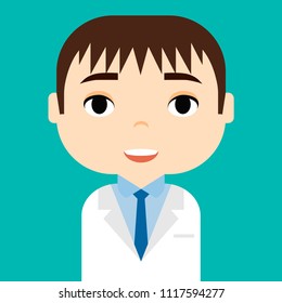 Medical Staff. Professional Doctor and Nurse Avatar. Cartoon Character Icon