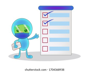 Medical Staff Service Occupation. Medics Wearing Protective Masks, Saving Lives Covid 19, Health Care. Cartoon Vector People Illustration