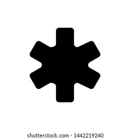 Medical star icon. Star of life symbol