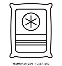 Medical sterile package icon. Outline medical sterile package vector icon for web design isolated on white background