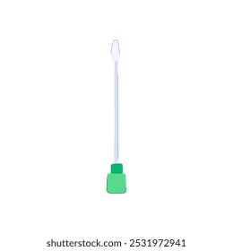 medical sterile swab cartoon. microbiology diagnostics, healthcare safety, absorbent cotton medical sterile swab sign. isolated symbol vector illustration