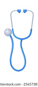 Medical stethoscope doctor tool vector illustration