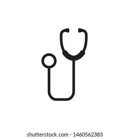 Medical. Stethoscope icon in flat design