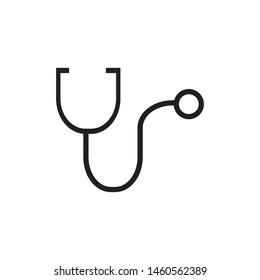 Medical. Stethoscope icon in flat design