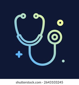 Medical stethoscope icon healthcare design. Icon symbol illustration