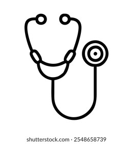 Medical Stethoscope Icon - Healthcare and Medical Equipment Illustration