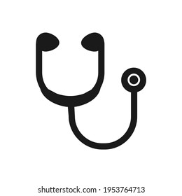 Medical stethoscope icon. line and glyph  filled vector sign. Phonendoscope linear and full pictogram.