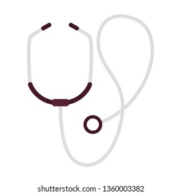 medical stethoscope isolated icon