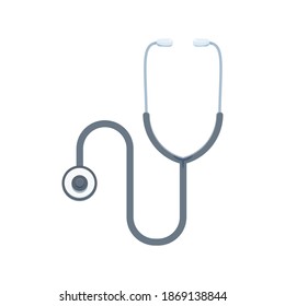 The Medical Stethoscope. Isolated Vector Illustration