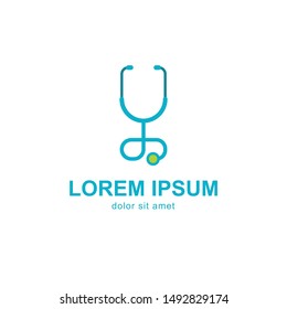 Medical Stethoscope Logo Vector Template