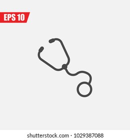 medical stethoscope vector icon for doctor's and scientists