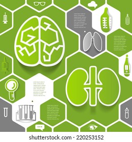 Medical sticker infographic
