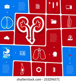 Medical sticker infographic