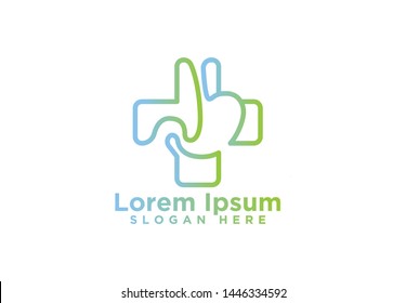 Medical stomach care, Logo Designs Vector Illustration