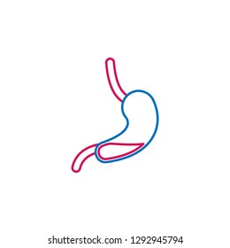 Medical, stomach colored icon. Element of medicine illustration. Signs and symbols icon can be used for web, logo, mobile app, UI, UX