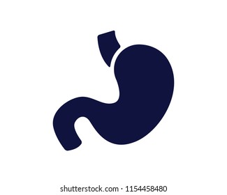 medical stomach icon design round illustration,glyph style design, designed for web and app