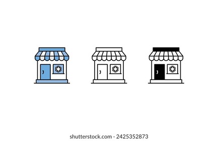 Medical Store icons vector strock illustration