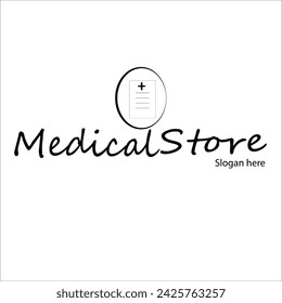 diseño del logotipo de la tienda médica