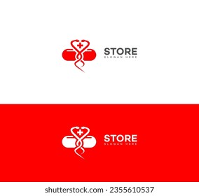 medical store logo Design Template Vector icon