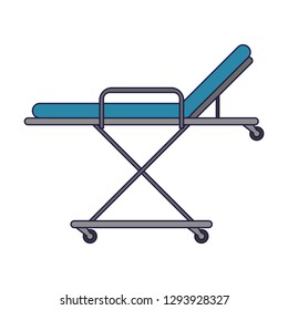 Medical stretcher symbol