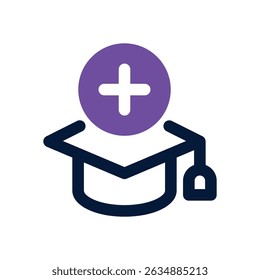 medical student duotone icon. Sleek and modern vector icon for websites, mobile apps, marketing materials, and corporate design. Fully scalable and ready to use.