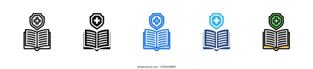 Medical Study Icon Set Multiple Style Collection