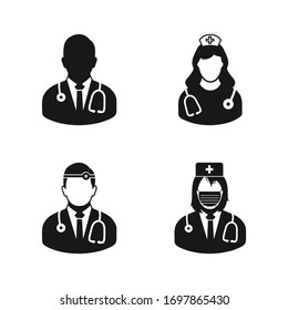 Medical Stuff Icon Set. Editable Vector EPS Symbol Illustration.