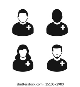 Medical Stuff Icon Set. Flat style vector EPS.