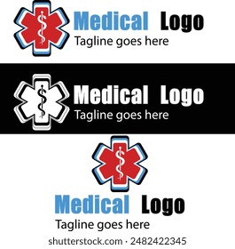 Medical style logo designed with Adobe Illustrator 